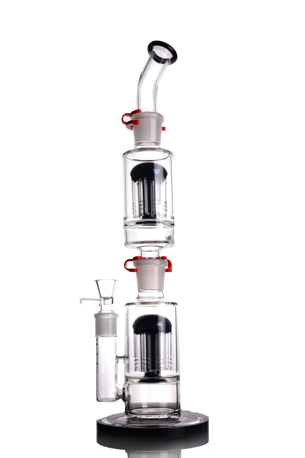 

2018 Newest Classic Black Bongs Thick Dab Rig with Percolator Heady Dab Rigs Bubbler Free Shipping