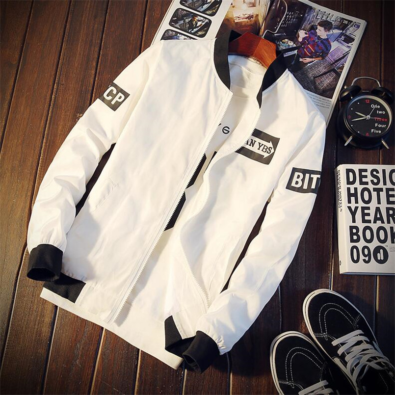 Mens Bomber Jackets with Patches 2018 New Streetwear Flight Pilot Jacket Men Patch Men's Jacket Slim Fit Cool M-4XL Y1892503