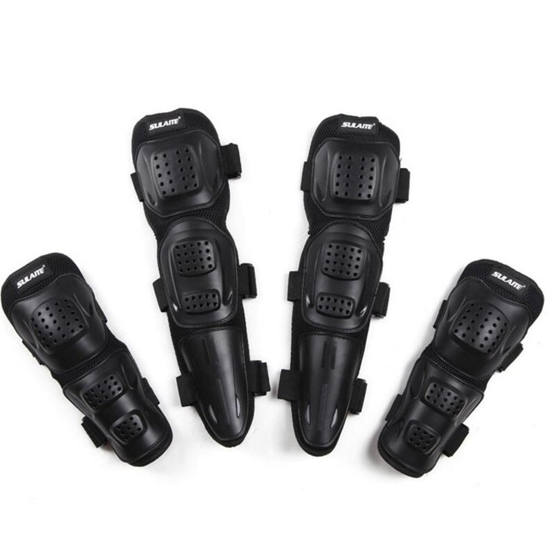 

ELOS-SULAITE Knee Pad Motorcycle Riding Kneepad Motocross Off-Road Dirt Bike Elbow and Knee Protective, Black