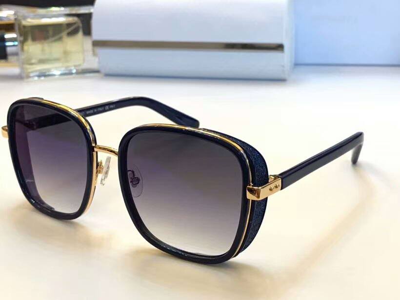 

ELVA/S blue gold/blue shaded Sunglasses Sonnenbrille brand fashion luxury designer sunglasses for women gafa de sol new with box, White;black