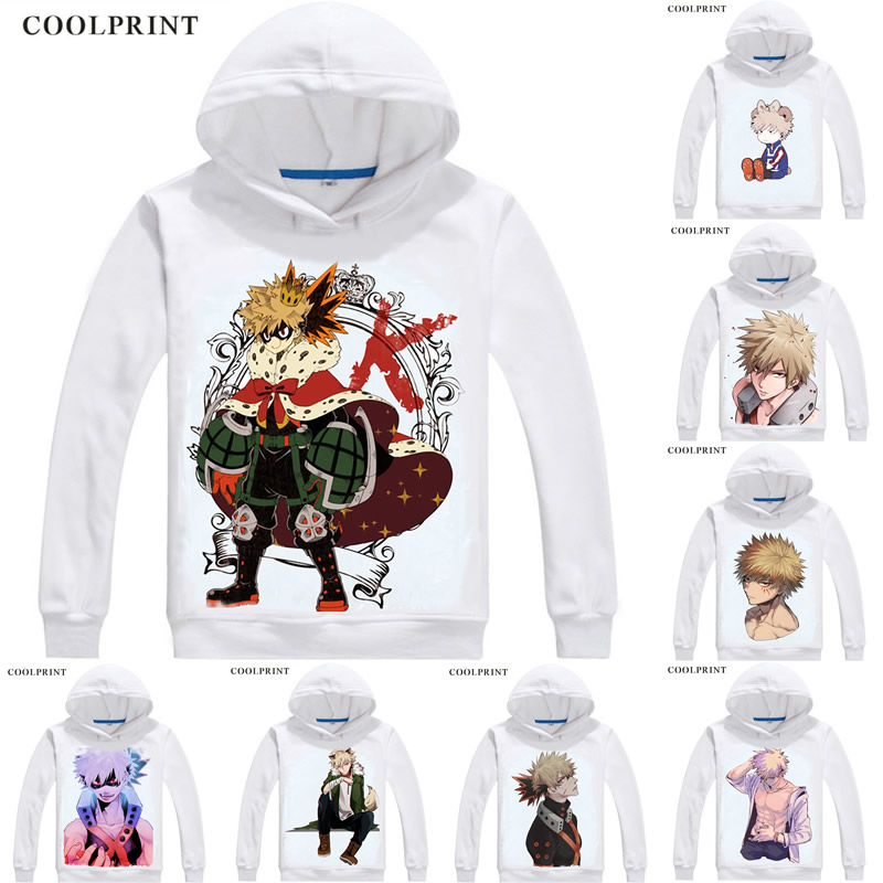 Bakugou Katsuki pulls à capuche pour hommes Boku no Hero Academia My Hero Academia hommes sweat Streetwear sweat à capuche Anime imprimé à capuch