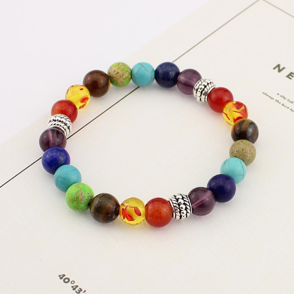 

2020 Tantalite Agate hand string 8 mm handmade beaded yoga energy beads bracelet