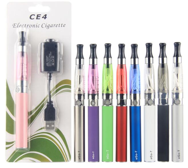 

CE4 Ego Starter Kit Electronic Cigarette Blister Pack 1.6ml CE4 Atomizer 650mah 900mah 1100mah Free Shipping