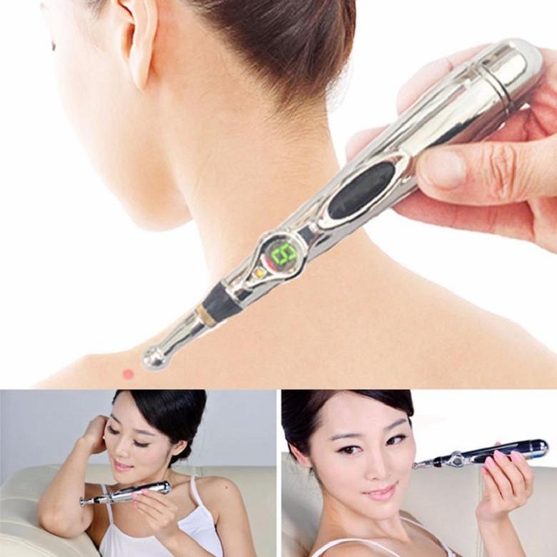 NEW Electronic Acupuncture Pen Pain Relief Therapy Pen Muscle Stimulate Massage & Relax Pen (No Cream &battery)-image-413737906
