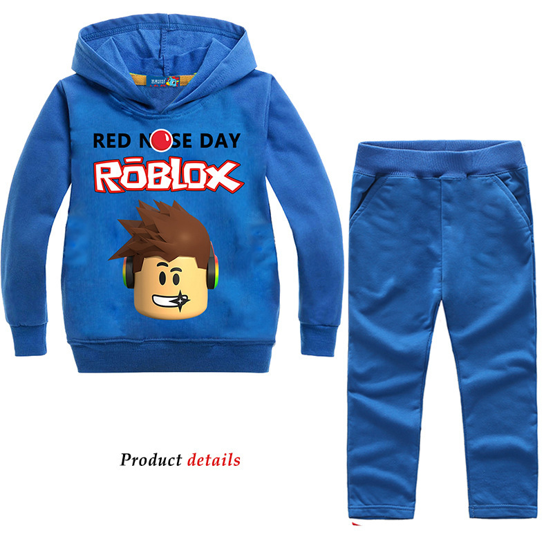 2020 Roblox Baby Boy Sports Hoodies Long Sleeve Coats Pants Suit - roblox t shirt roblox woman chest shading