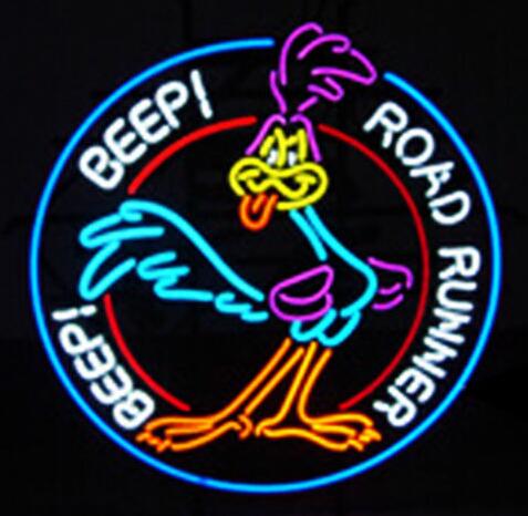 

24*20 inch Road Runner Beep Beer DIY Glass LED Neon Sign Flex Rope Neon Light Indoor/Outdoor Decoration RGB Voltage 110V-240V