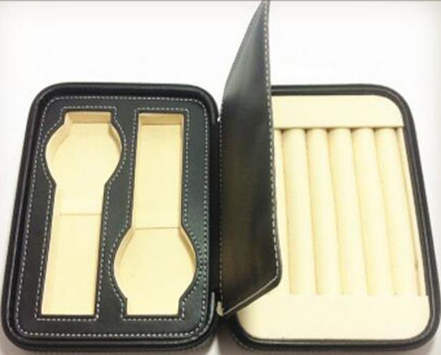 

Fashion new multi-functional jewelry box watch ring collection box high-end accessories box the new hot sell 2018