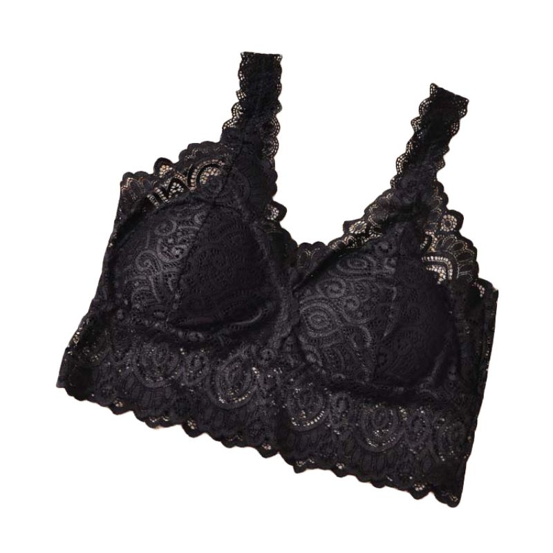

Women Sexy Lace Bra Bustier Crop Crochet Bralette Bralet Underwear Floral Cami Top