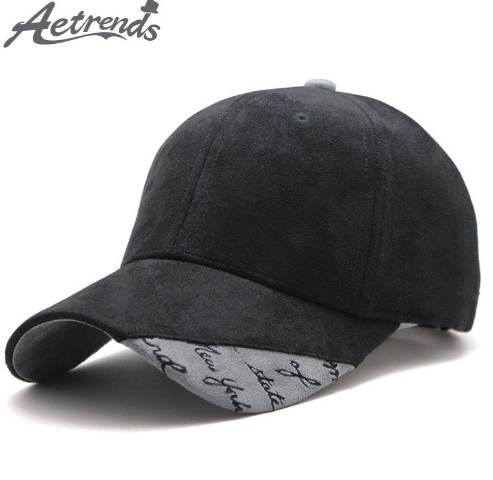 

[AETRENDS] New Suede Fabric Baseball Cap Men Women Cotton Snapback Hats Z-6244, Other