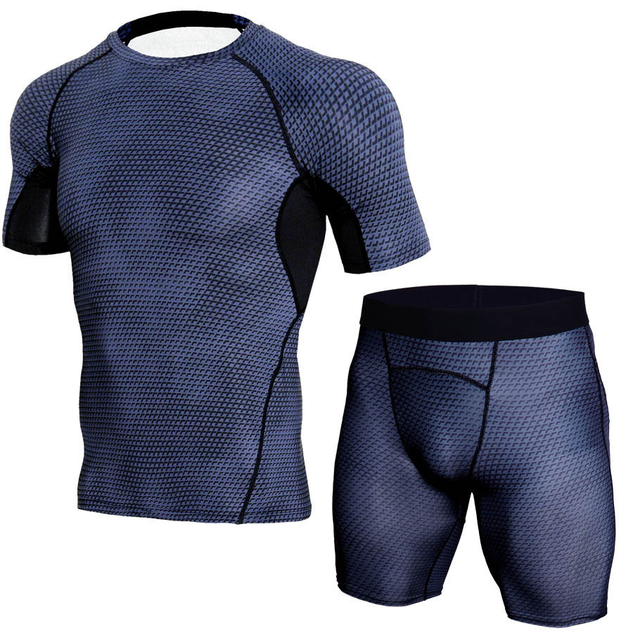 Mens Compression Sports Wear Fitness Gym Skins Base Layer Long Sleeve Shirts US