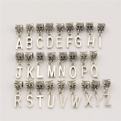

26PCS A-Z Letter Pendant 26 Alphabet Pendant Charms Fit Original Bracelet Necklace Letter Beads Jewelry DIY Accessories DHL Free