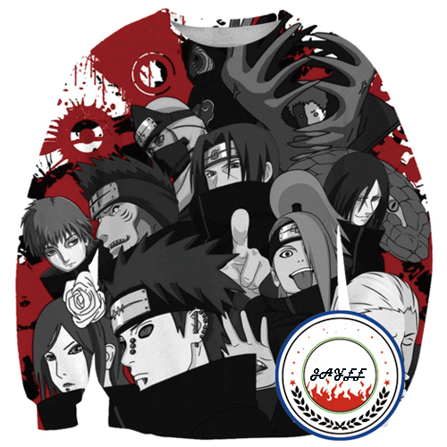 

Autumn Winter Hoodies Thin Sweatshirt 3D Print Hoody Naruto Pullover Men Women Sweater Hoodie Top Couples S-5XL 12 Styles, Nl-001