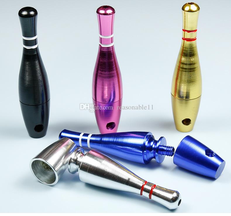 

Small Metal Smoking Pipe 76mm Bowling Ball Shape Unique Aluminum Metal Filter Pipe High Quality Product VS Sharpshone