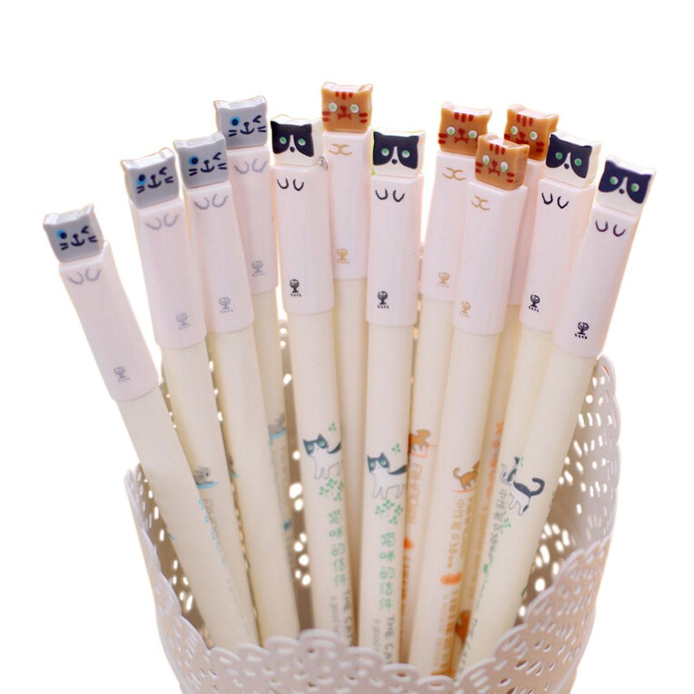 

Cat Paw Jump Cat Gel Roller Ball Pens with 0.38mm 0.5mm Fine Point Black Ink Stationery Office Supplies WJ039