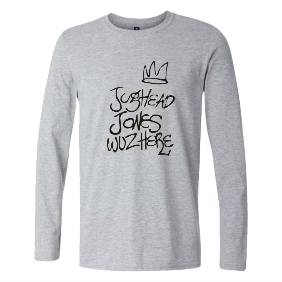 

Blackday Harajuku Hot Sale Riverdale T-shirts Print Long Sleeve Women/Men Cotton Long Sleeve T-shirt Fashion Tops Tee Plus Size, Navy blue