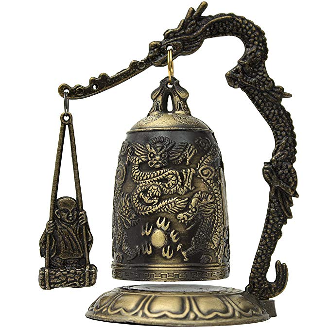 

Arts and Crafts Feng Shui Desktop Dragon Windbell
