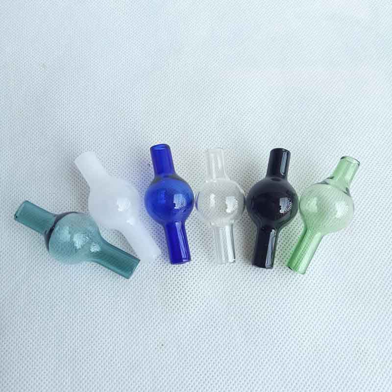 

Universal Colored glass bubble carb cap OD 22MM 6 colors Smoking Accessories for XL thick Quartz banger Nails hookahs water Bongs pipes oil rigs