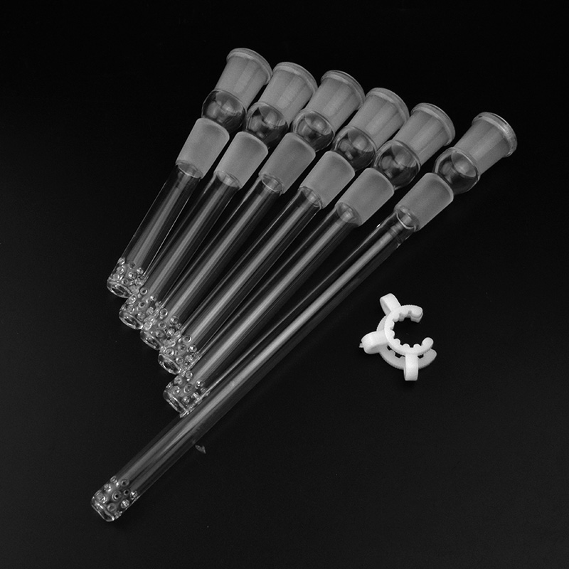 

4"-9" length 18.8mm Female 18mm Male Smoke Glass downstem diffuser adapter for hookah bongs water pipes