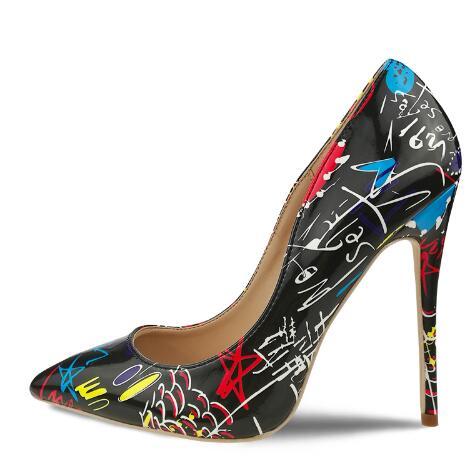 

hot Black So Kate Styles 12cm High Heels Shoes Nude Color Genuine Leather Point Toe Women Pumps Rubber Wedding Shoes, Red
