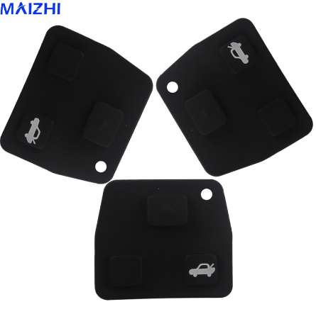 Maizhi 2pcs Remplacement de la voiture à distance clés coque en silicone Poussions de caoutchouc 2 3 boutons pour Toyota Avensis Corolla Lexus RV