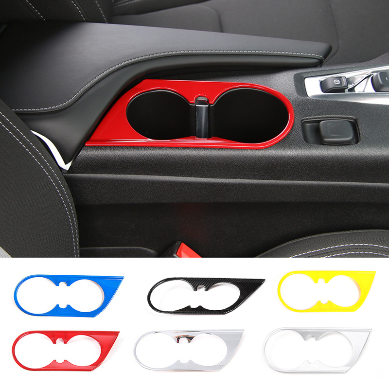 

ABS Front Cup Holder Cover Decoration Accessories For Chevrolet Camaro Up Car Styling Interior Accessories