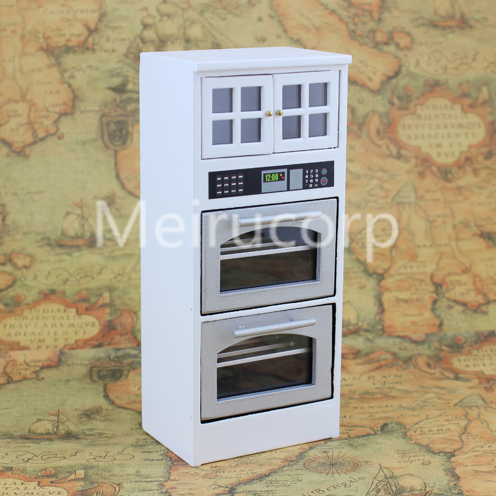 1:12 SCALA IN LEGNO BIANCO LAVATRICE Casa delle Bambole Accessorio da cucina in miniatura