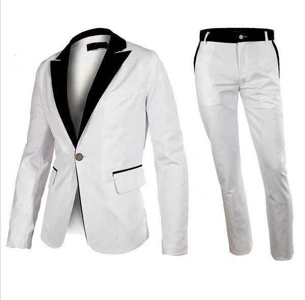 

Customize White One Button Groom Tuxedos Peak Lapel Side Vent Groomsmen Blazer Men Business Formal Prom Suit(Jacket+Pants+Tie) 202, Light gray