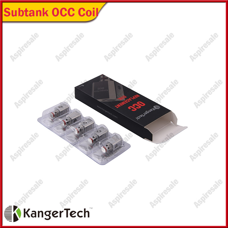 

Kanger Subtank OCC Vertical Coils SSOCC Coil Heads 0.5 /1.2 /1.5ohm Kangertech Organic Cotton Coils 100% Original