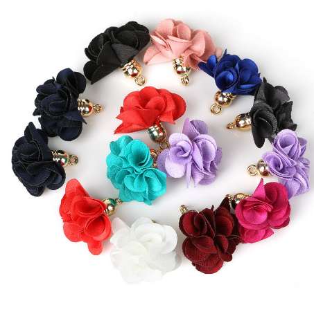 

jewelry accessories/jewelry findings/jewelry making/Flower/Flowers pendant tassels/earrings accessories 10pcs/bag