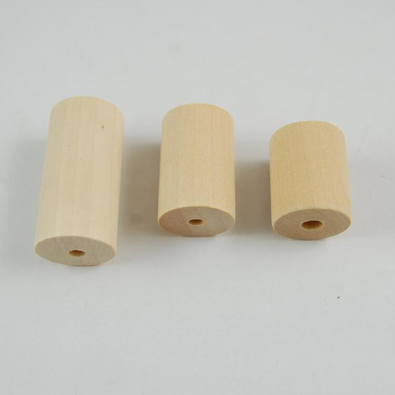 

50pcs/lot 20x25 20x30 20x40mm Unfinished Cylinder Wood Beads Tube Natural Wooden Beads Jewelry Making Accessories DIY Craft