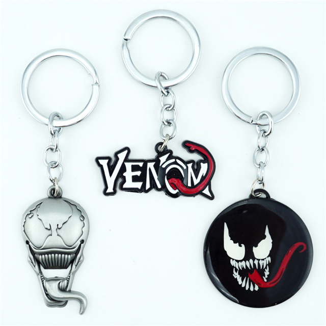 VENOM SPIDERMAN MOVIE Spider Man Eddie Brock Keychain cosplay MARVEL USA