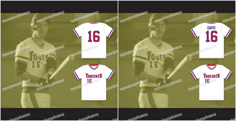 

Men Crash 16 Tourists Baseball Jersey Bull Durham All Stitched Jerseys High Quality, White no name