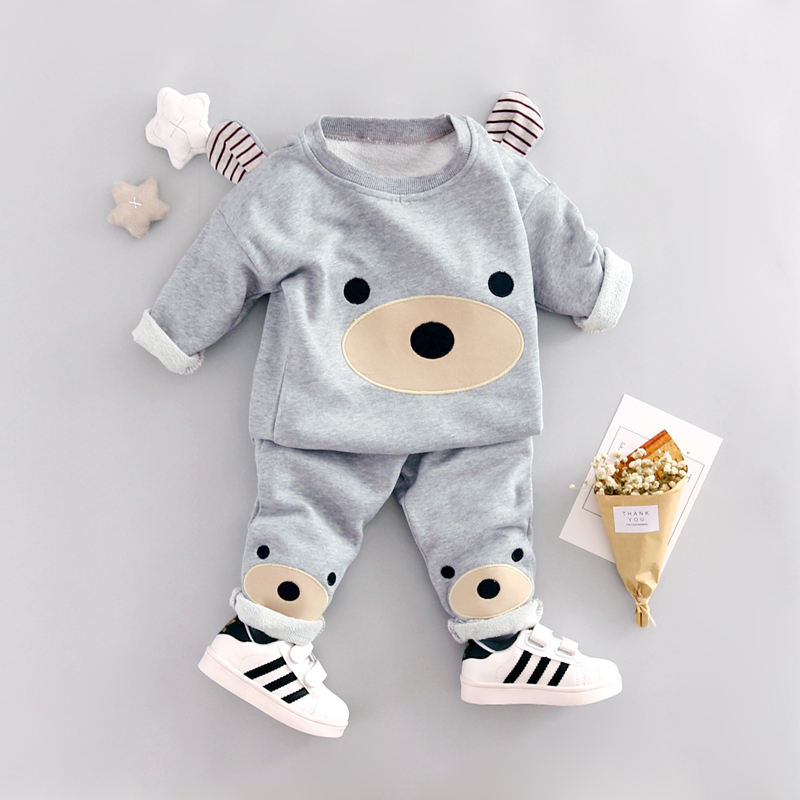 Baby boy clothes 2018 Spring New fashion cotton material o-neck full sleeve boys clothing set A009 Y1893005