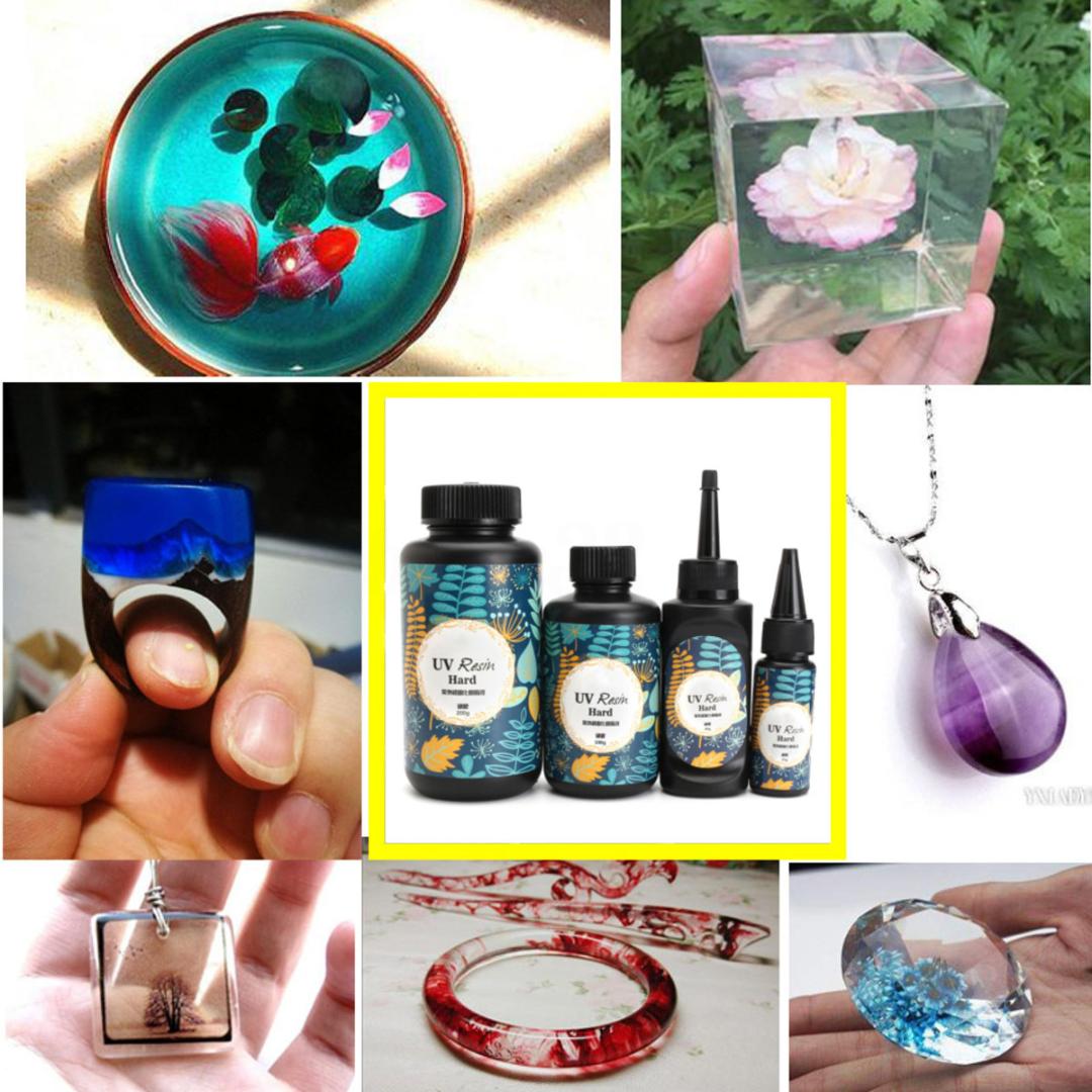 

UV Resin Glue Clear Gel Hard Type Solar Ultraviolet Solidify Cure Resin Activated Crafts Transparent clear Gel, 10g
