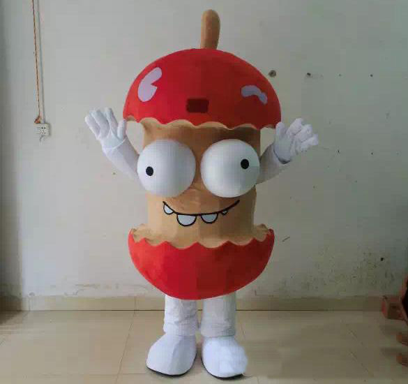 

2018 High quality hot garbage rubbish trash eaten apple mascot costume for adults for sale, As picture