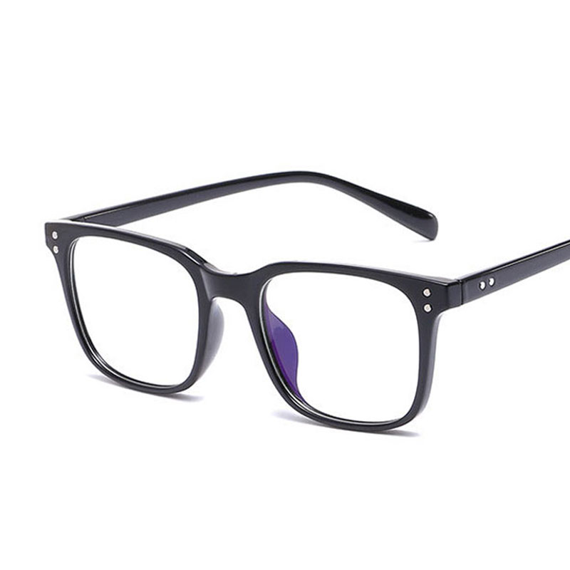 

Classic Men Women Optics Glasses Frame Rice nail Retro Square Spectacle Transparent Clear Rivet Glasses Frame Luxury Female Male