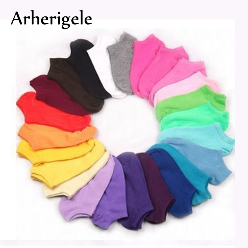 

Arherigele 5pairs Women's Socks Short Candy Color Dot Cute Art Socks for Girls Thin Cotton Blends Low Cut Ankle Summer, Bowknot