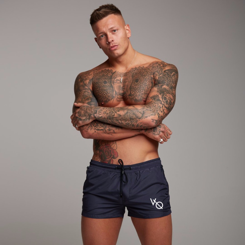 

2018 Men's Quick-drying breathable Shorts Drawstring Loose Summer Beach CasualRunning Breathable Elastic Male Shorts, Green