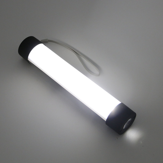 

USB Rechargeable Lamp 33 LED Flashlight Outdoor Work Lights Magnet HOOK with Mobile Power Charger Black/Gold