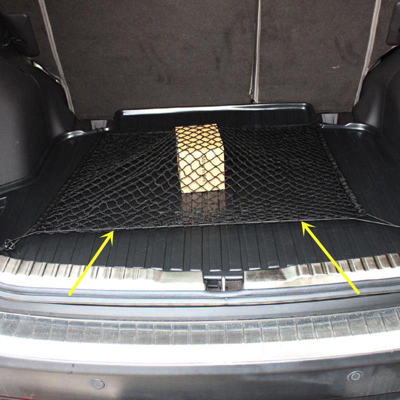 

For Subaru Impreza vehicle Black Rear Trunk Cargo Baggage Organizer Storage Nylon Plain Vertical Seat Net