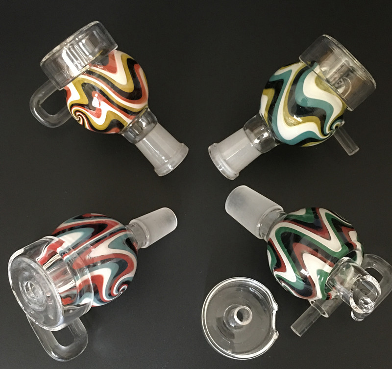 

New Colorful Glass Bucket with 100% Quartz Swing Nail and Carb Cap Male or Female for Glass Water Smoking Pipes