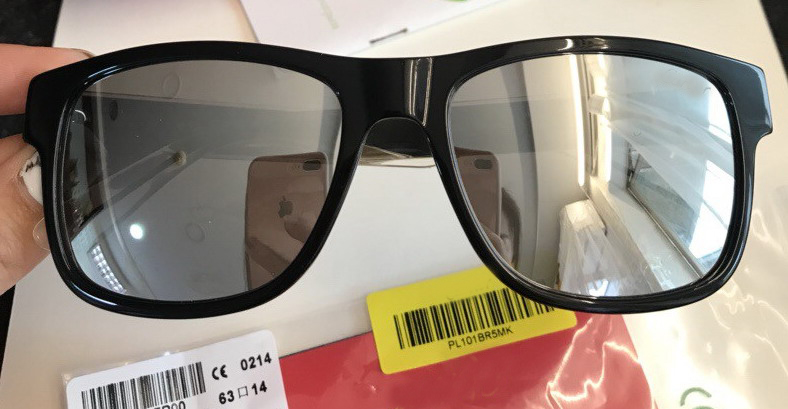 2018 Men vintage EYEGLASSES FRAMES WOOD SLIVE GRAY GOLD SUNGLASSES Wood Half Rim Eyeglasses plated Santos Sunglasses New in Box