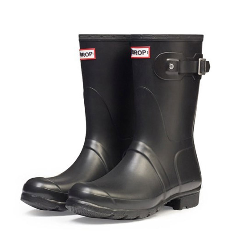 Rain Boots Wellies Woman New Waterproof Canvas Panel Boots Booties NEW