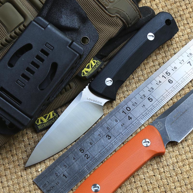 

LOVOCOO Nettle fixed blade knife D2 steel G10 handle outdoor gear hunting survival camping Hiking Tactical Combat knives practical edc tools