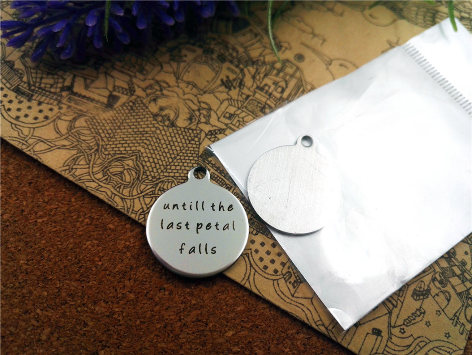 40pcs--"until the last petal falls"stainless steel charms more style for choosing DIY Charms pendants for necklace-image-421389262