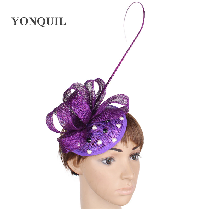

Enchanting 15 colors available sinamay material fascinator headwear race hat event hair accessories free shipping FNR151102
