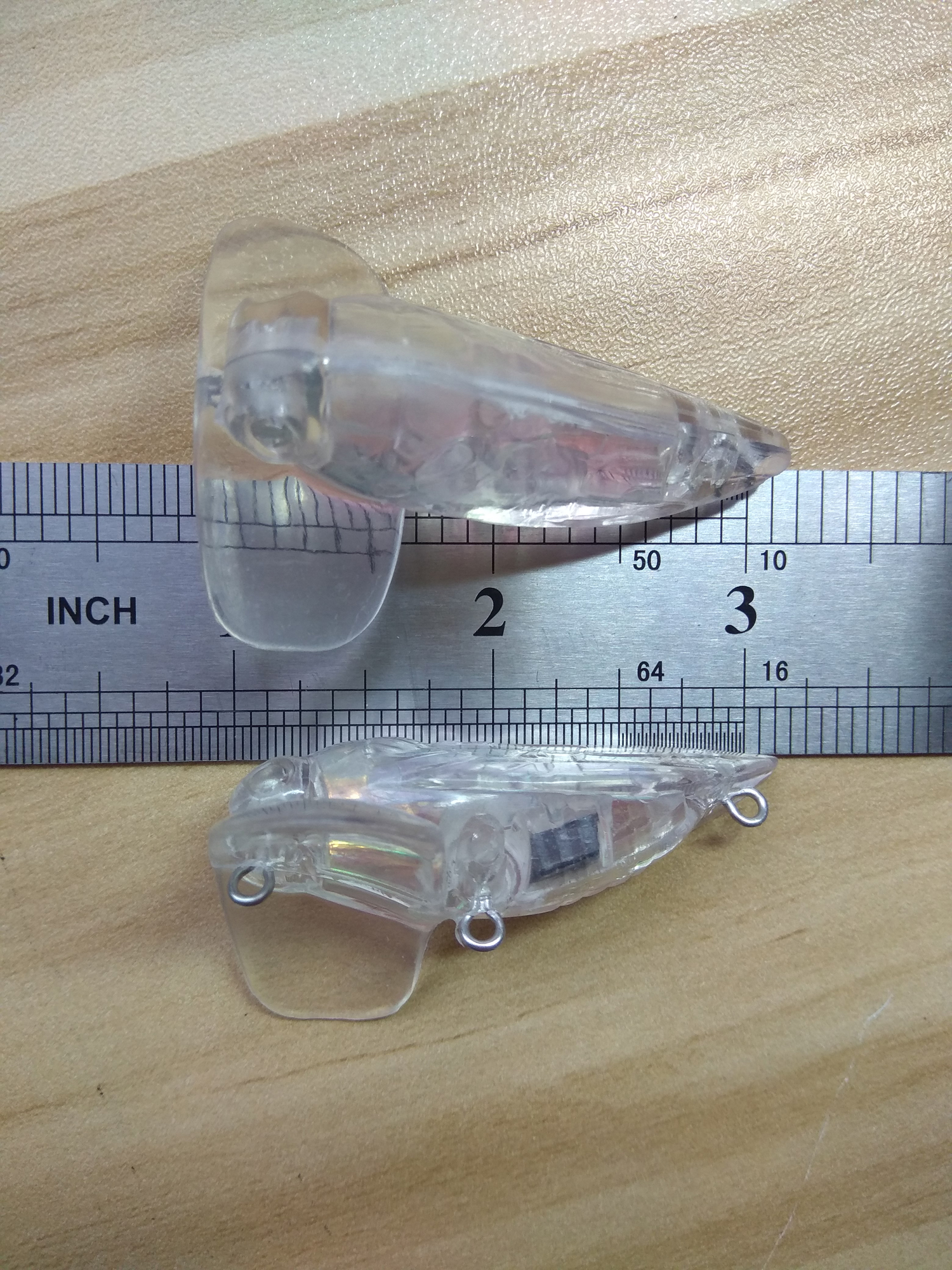 

10pcs/lot Unpainted Fishing Insects Lure Body Cicada Hardbaits Fishing Wobbler Artificial baits 58mm 8g Blank lures FFE062