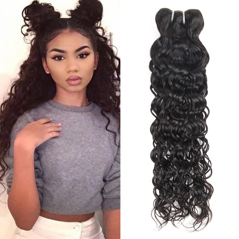 

Wholesale Price Cheap 10A Grade Brazilian Water Wave 10 Bundles Remy Human Hair Weaves Natural Black Factory Price 8-28inch Free Shipping, Natural color