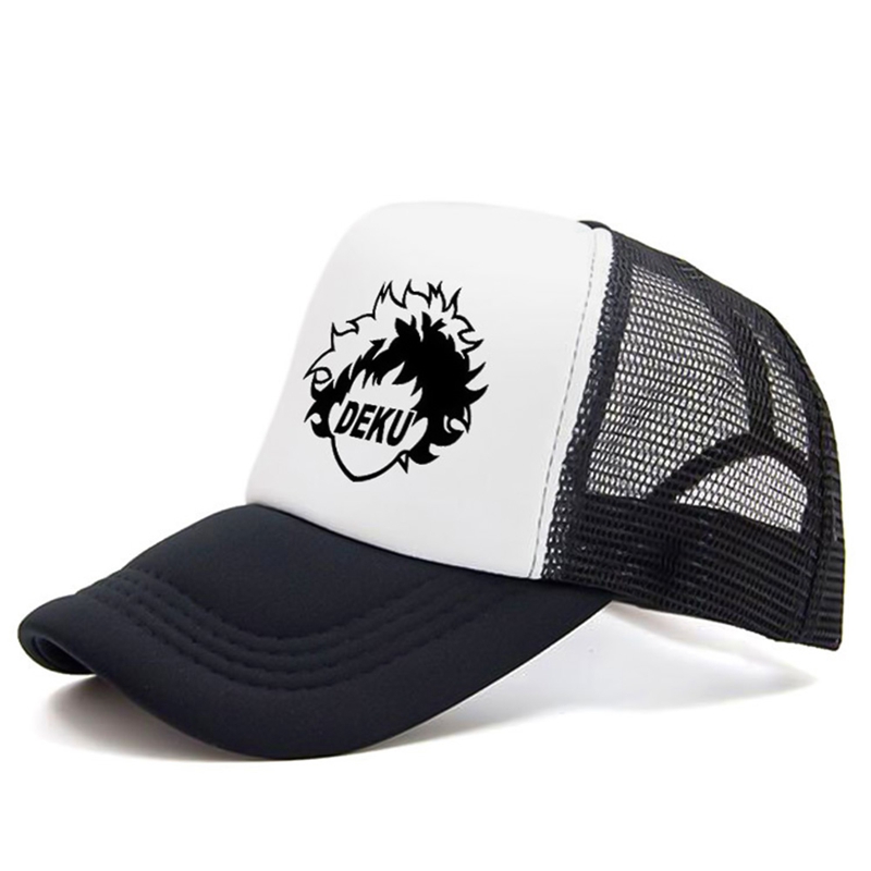 

My Hero Academia Hat Midoriya Izuku Baseball Caps Snapback Caps Hats Boku No Hero Academia Casual Adjustable Sun Mesh Hats, 01