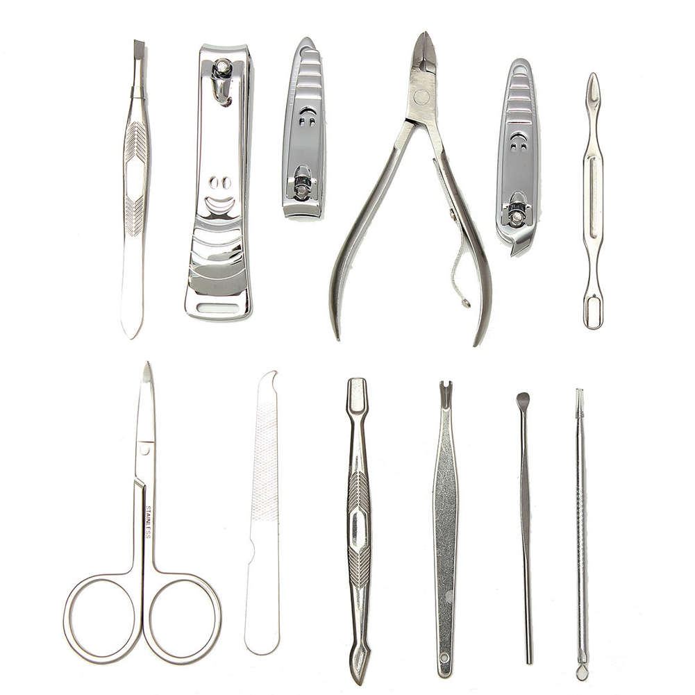 Professional Stainless Steel Nail Art Tool Set Complete Manicure Set